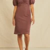 Tinsley Luxe Fleece Dress -Amour Vert shop 0686 Tinsley Mocha 3213 web