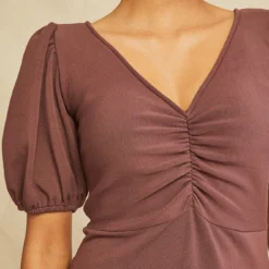 Tinsley Luxe Fleece Dress -Amour Vert shop 0686 Tinsley Mocha 3271 web