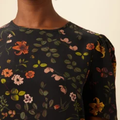 Darla Washable Silk Dress - Saint Germain Floral -Amour Vert shop 0703 Darla St Germain Floral 4