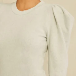 Rosemary Nouveau Fleece Dress - Fog -Amour Vert shop 0720 Rosemary Fog 0579 web 6c250df3 a239 411a 99ad f856543bc984