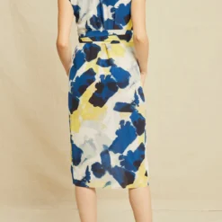 Josie Washable Silk Dress -Amour Vert shop 0723 Josie Silk Dusk Print 0135 web