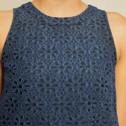 Elise Upcycled Dress -Amour Vert shop 0750 Elise Claire Eyelet 13149 web