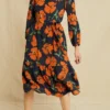 Adrienne Washable Silk Dress - Paysage Floral -Amour Vert shop 0801 Adrienne Paysage Floral Print 5306 web 0c8bcf07 5377 49f6 a3a6 106875fd98fa