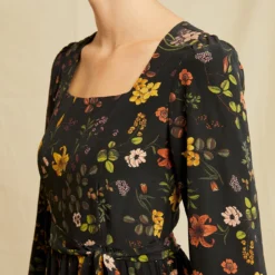 Adrienne Washable Silk Dress - Saint Germain Floral -Amour Vert shop 0801 Adrienne St Germain Floral 5535 web 0fde3c8a 0d7d 4c28 8765 8a968945c47c
