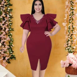 Sexy V-Neck Ruffle Sleeves Beaded Party Bodycon Mini Dress Wholesale Dresses SDN562652 7 Sexy V-Neck Ruffle Sleeves Beaded Party Bodycon Mini Dress Wholesale Dresses SDN562652 -Amour Vert shop 0944e118 f26e 4e48 8877 ffcdface375f 97fa0362f674f334d55777864a7bddd2