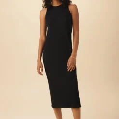 Brantley Paris Rib Dress - Black