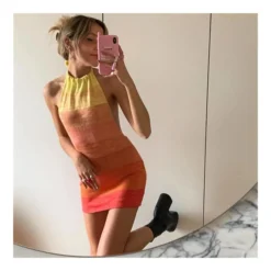 Gradient Sunset Print Halterneck Open Back Sling Pack Hip Knit Bodycon Dress Sexy Wholesale Jersey Dresses SDN532878 8 Gradient Sunset Print Halterneck Open Back Sling Pack Hip Knit Bodycon Dress Sexy Wholesale Jersey Dresses SDN532878 -Amour Vert shop 0c43a997 3b9f 479a becf 03c07853563b 911482e951bfa87bf11be5cf72322965