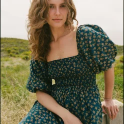 The Katrina Dress | Navy Poppy -Amour Vert shop 1