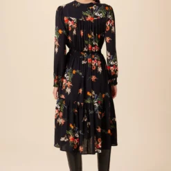 Dannica Ecovero Dress - Treviso Orange -Amour Vert shop 10013 Dannica Treviso Orange 3