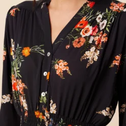 Dannica Ecovero Dress - Treviso Orange -Amour Vert shop 10013 Dannica Treviso Orange 4