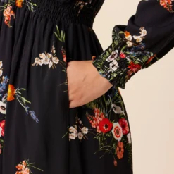 Dannica Ecovero Dress - Treviso Orange -Amour Vert shop 10013 Dannica Treviso Orange 5