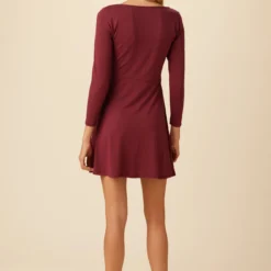 Braylee Reverie Knit Dress - Pomegranate -Amour Vert shop 10033 Braylee Pomegranate 3