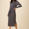 Castile Viscose Knit Dress - Mia Dot 1 Castile Viscose Knit Dress - Mia Dot -Amour Vert shop 10078 Castille Viscose Mia Dot 1