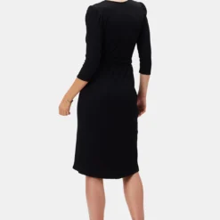 Abigail Paris Rib Dress - Black 8 Abigail Paris Rib Dress - Black -Amour Vert shop 10098 Abigail Black 3