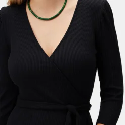 Abigail Paris Rib Dress - Black 9 Abigail Paris Rib Dress - Black -Amour Vert shop 10098 Abigail Black 4