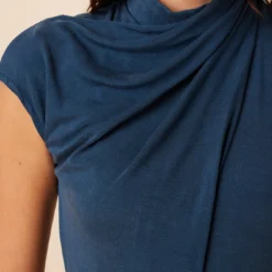 Hallie Tencel Luxe Dress - Azure -Amour Vert shop 10111 Hallie Azure 4