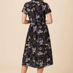 Amour Vert shop -Amour Vert shop 10120 Joyce Silk French Jardin Black 3