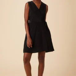 Ivy Washable Silk Dress - Black