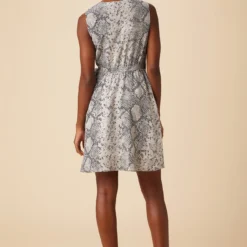 Ivy Washable Silk Dress - Serpentine -Amour Vert shop 10165 Ivy Serpentine 3