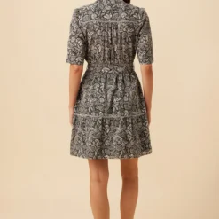 Malta Organic Cotton Dress - Nina Black 8 Malta Organic Cotton Dress - Nina Black -Amour Vert shop 10182 Malta Cotton Nina Black 3