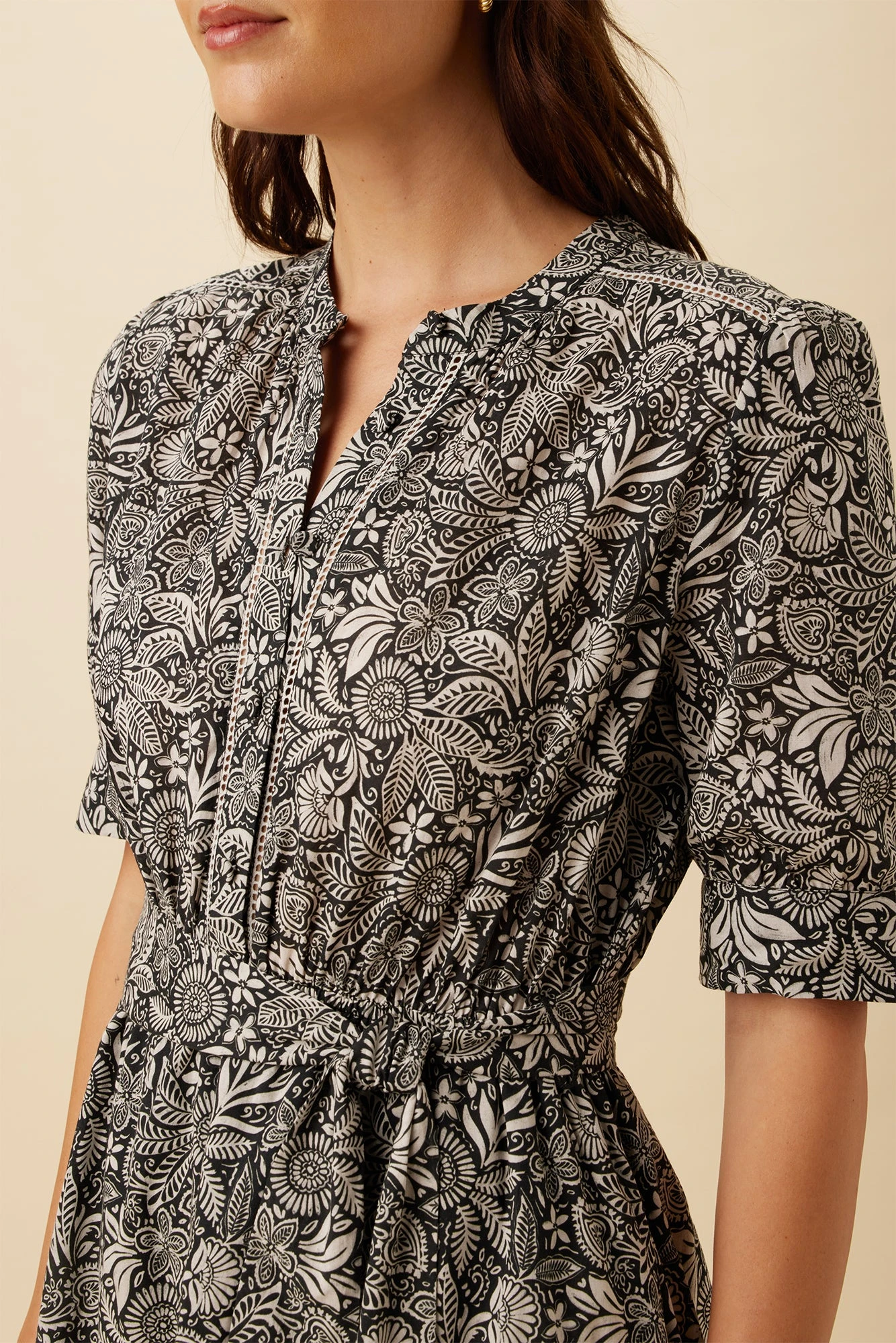 Malta Organic Cotton Dress - Nina Black 6 Malta Organic Cotton Dress - Nina Black - Image 4