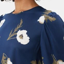 Darla 3/4 Sleeve Washable Silk Dress - Luna -Amour Vert shop 10237 Darla LS Luna 4