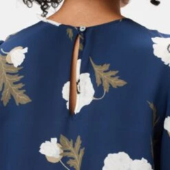 Darla 3/4 Sleeve Washable Silk Dress - Luna -Amour Vert shop 10237 Darla LS Luna 5