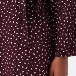 Ivy Long Sleeve Washable Silk Dress - Doucet Dot Vineyard -Amour Vert shop 10289 LS Ivy Doucet Dot Vineyard 5