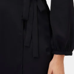 Ivy Long Sleeve Dress - Black -Amour Vert shop 10290 LS Ivy Recycled Poly Black 4