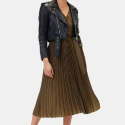 Cambria Dress - Bronzed Olive -Amour Vert shop 10312 Cambria Bronzed Olive 4