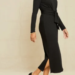 Castile Paris Rib Dress 11 Castile Paris Rib Dress -Amour Vert shop 1080 Castile Paris Rib Black 13949 web