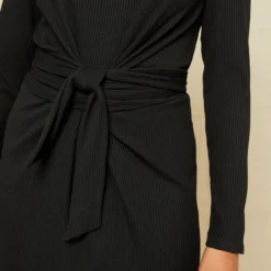 Castile Paris Rib Dress 13 Castile Paris Rib Dress -Amour Vert shop 1080 Castile Paris Rib Black 13979 web