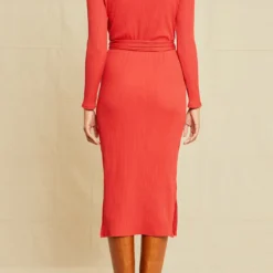 Castile Paris Rib Dress 15 Castile Paris Rib Dress -Amour Vert shop 1080 Castile Paris Rib Zinnia 0181 web