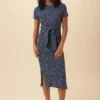 Colombe Reverie Knit Dress - Trieste Dot