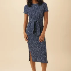 Colombe Reverie Knit Dress - Trieste Dot