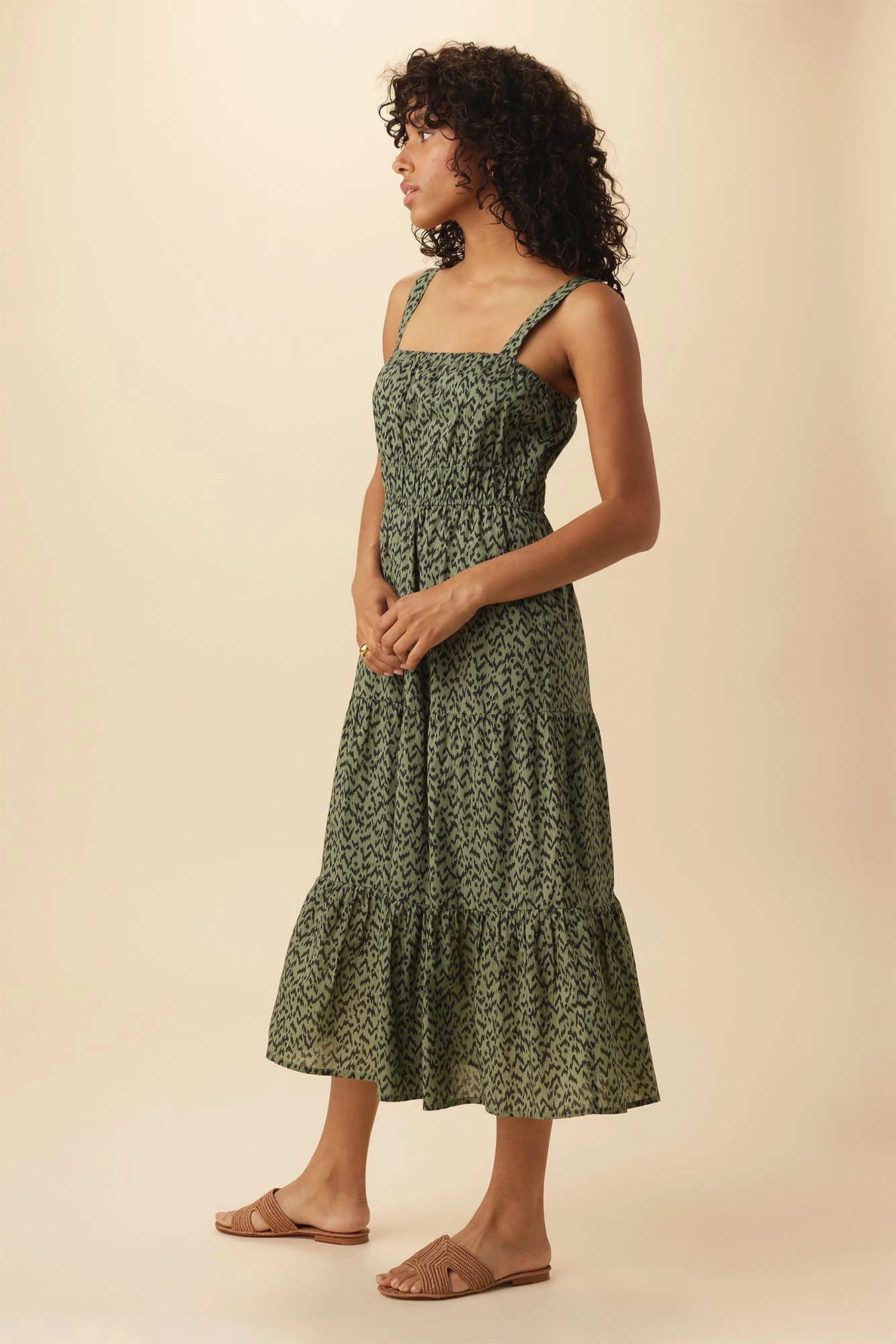 Elio Organic Cotton Midi Dress - Sophia 4 Elio Organic Cotton Midi Dress - Sophia - Image 2