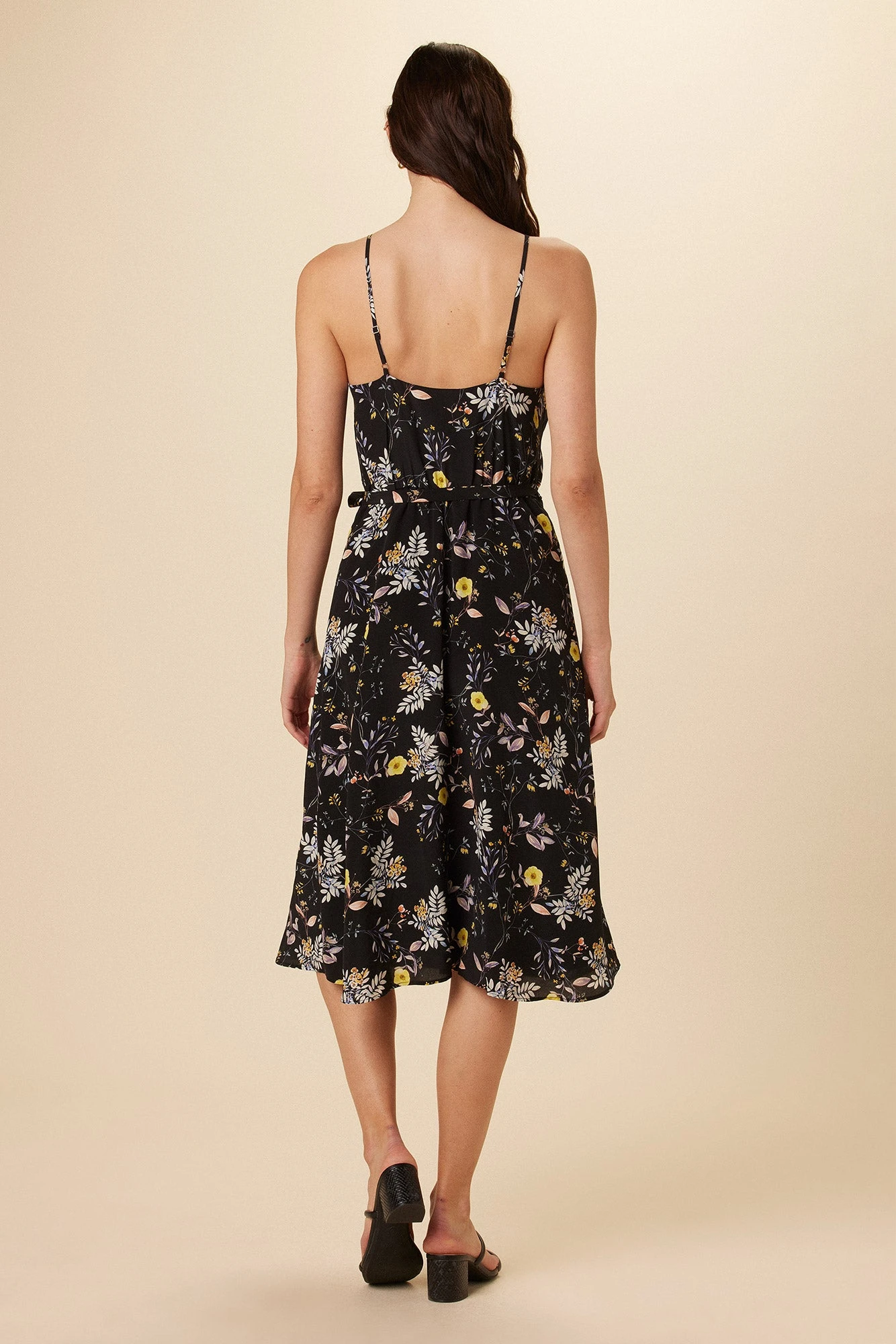 Varden Washable Silk Dress - French Jardin Black 5 Varden Washable Silk Dress - French Jardin Black - Image 3