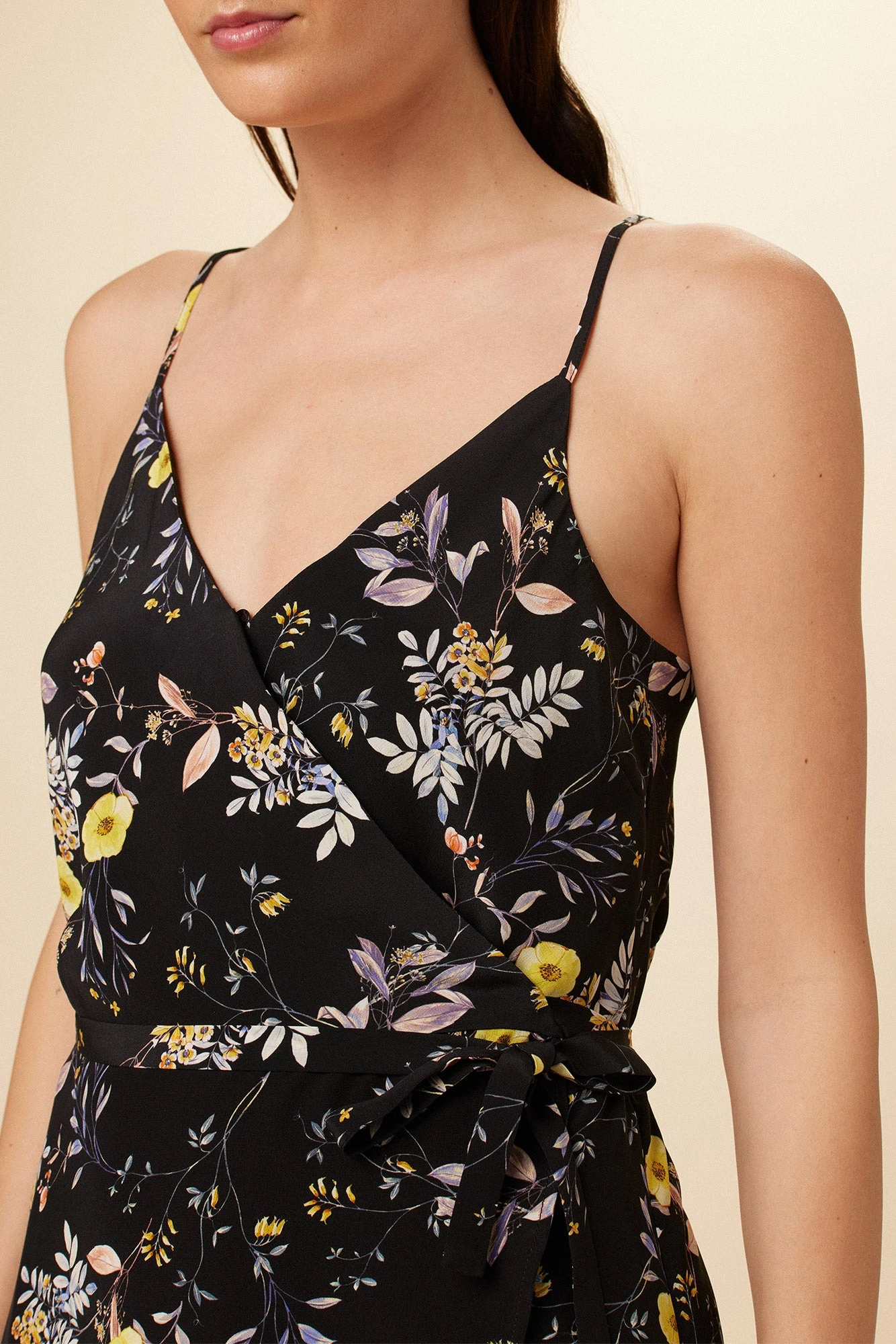 Varden Washable Silk Dress - French Jardin Black 6 Varden Washable Silk Dress - French Jardin Black - Image 4
