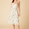 Varden Washable Silk Dress - Gemini Ivory -Amour Vert shop 1593 Varden Gemini Ivory 1