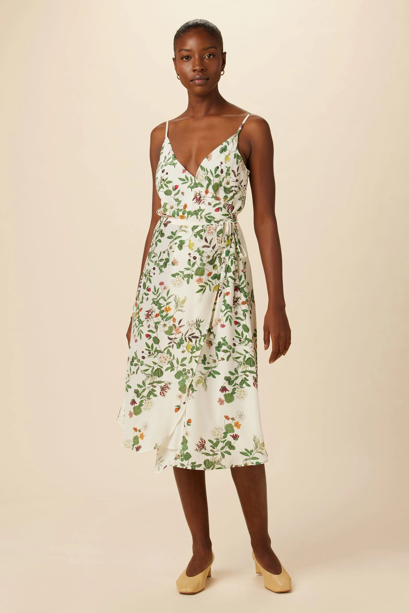 Varden Washable Silk Dress - Silverwood Floral 3 Varden Washable Silk Dress - Silverwood Floral