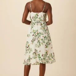 Varden Washable Silk Dress - Silverwood Floral 8 Varden Washable Silk Dress - Silverwood Floral -Amour Vert shop 1593 Varden Silverwood Floral 3