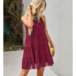 Sexy Lace-Up Tank Top Dress Sleeveless Crew Neck Solid Color Casual A-Line Tiered Wholesale Dresses SDN560684 27 Sexy Lace-Up Tank Top Dress Sleeveless Crew Neck Solid Color Casual A-Line Tiered Wholesale Dresses SDN560684 -Amour Vert shop 175679ee 9167 4a3b 96fd 1d2300177bb4 b6586991fdfc27f2d5e0935ecee3f856