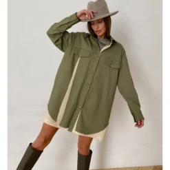 Retro Long-Sleeved Stitching Contrasting Color Niche Shirt Dress Wholesale Dresses SDV463855 -Amour Vert shop 19d2354e a1dd 4b6a a87f d79d7722b2e0 2ddf8b45ac8b102ec0a5c2e8ed50ff83