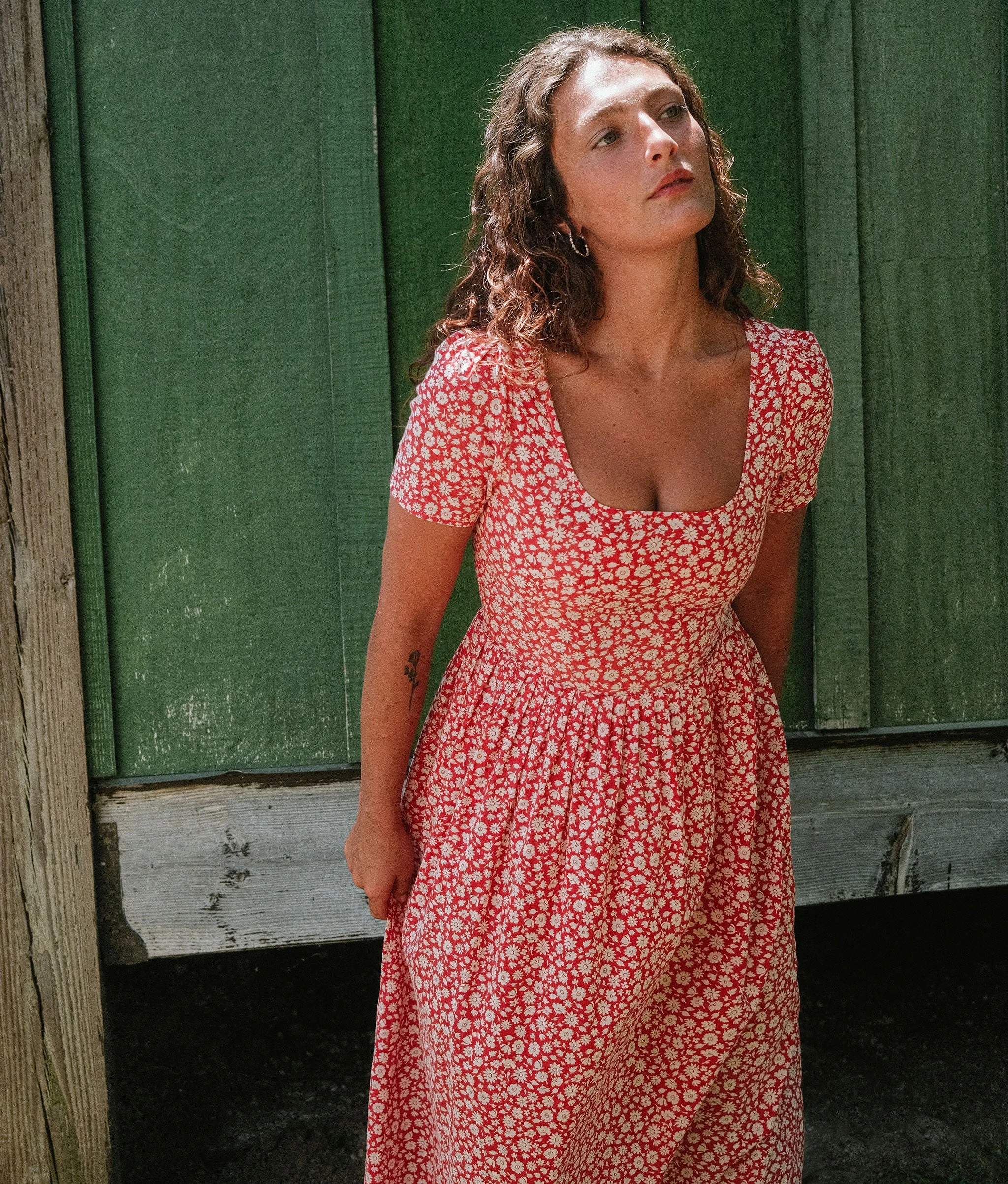 The Scarlet Dress Petites | Crimson Calendula 6 The Scarlet Dress Petites | Crimson Calendula - Image 4