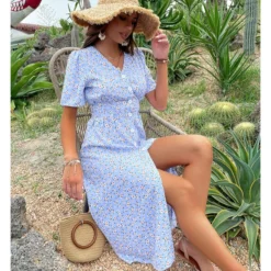 Sexy V Neck Floral Dress Short Sleeve Slit Shirt Wholesale Dresses SDN561308 14 Sexy V Neck Floral Dress Short Sleeve Slit Shirt Wholesale Dresses SDN561308 -Amour Vert shop 1d487ce0 118a 4afc 8787 e485ae3b93b8 4555f07de981a9caca34ed16f92a7d93