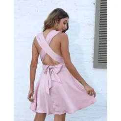 Sexy V-Neck Lace-Up Sleeveless Dress Loose Solid Color Backless Wholesale Dresses SDN560670 -Amour Vert shop 1dc39f3b 2628 4ddc 8925 ae835335db6c dd5fd4dfa20d4cb20917fa7348c17313