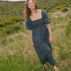 The Katrina Dress | Navy Poppy -Amour Vert shop 2