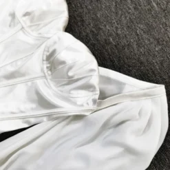 Sheer Lantern Sleeve Sexy White Dress -Amour Vert shop 200701028 4