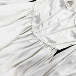 Sheer Lantern Sleeve Sexy White Dress -Amour Vert shop 200701028 5