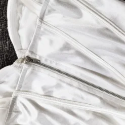 Sheer Lantern Sleeve Sexy White Dress -Amour Vert shop 200701028 6